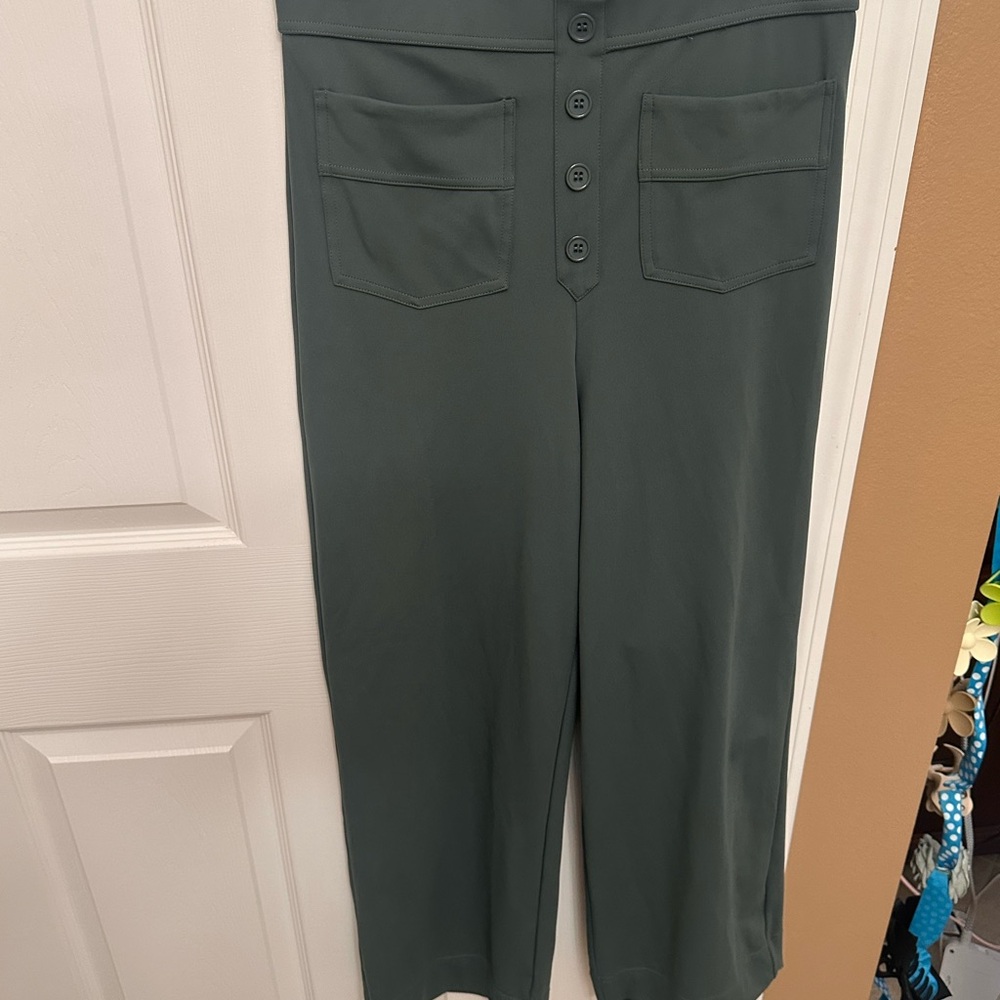 HALARA High Waisted 4-way Stretch Straight Leg Pants in Deep Aquamarine